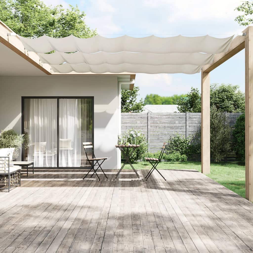 Vidaxl Luifel vertikal 100x360 cm Oxford Stoff weiß