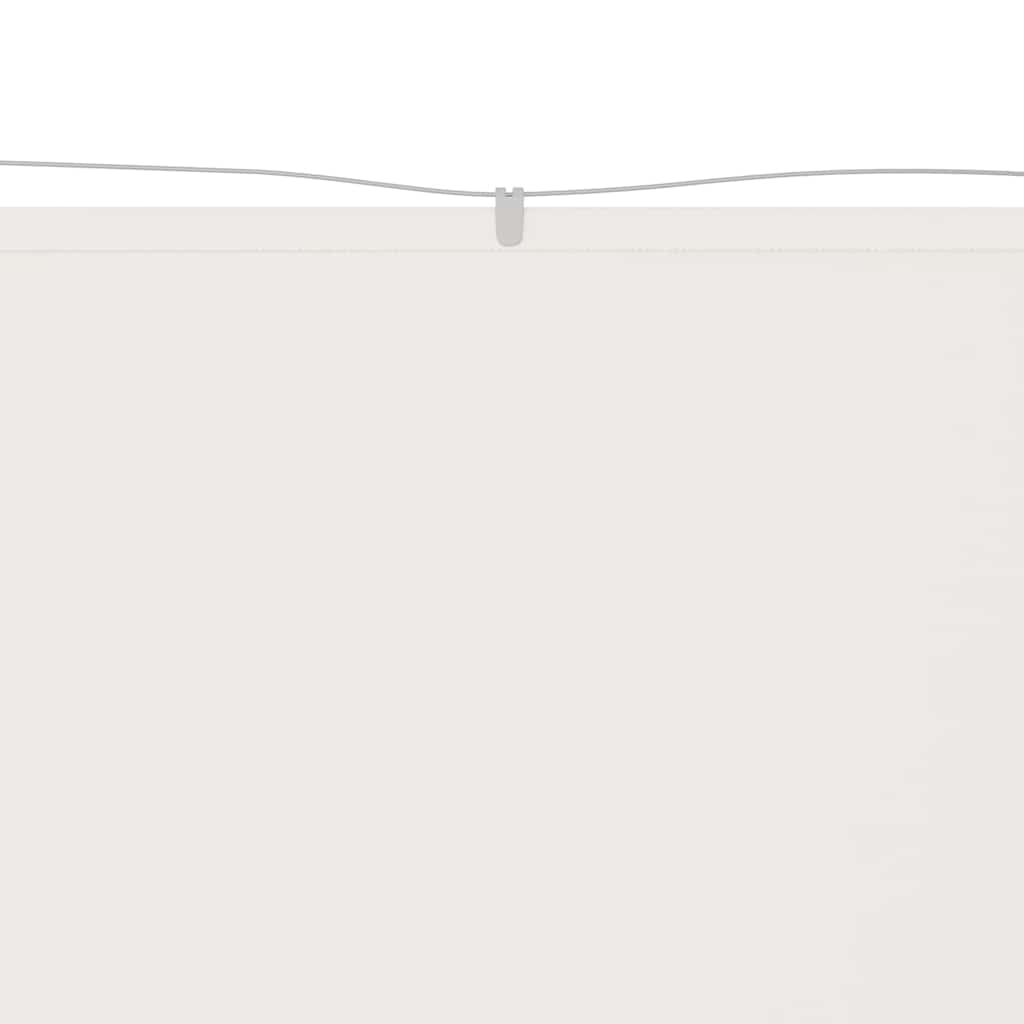 Vidaxl Luifel vertikal 100x1200 cm Oxford Stoff weiß