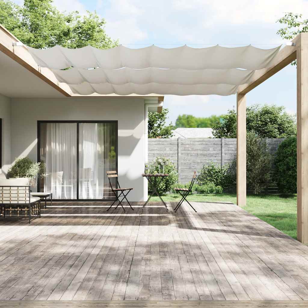 Vidaxl Luifel vertikal 140 x 420 cm Oxford Stoff weiß