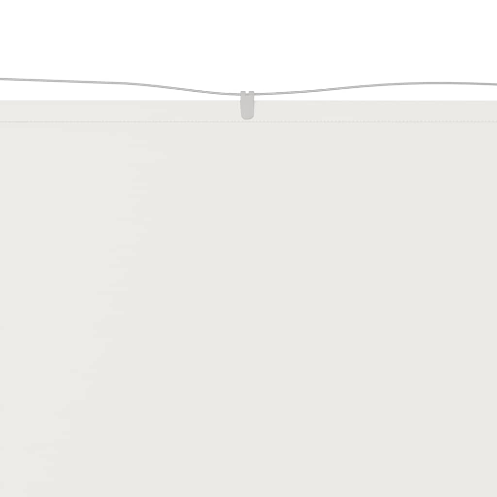 Vidaxl Luifel vertikal 140 x 600 cm Oxford Stoff weiß