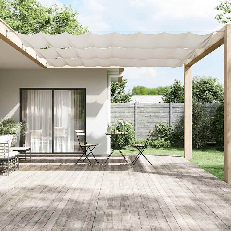 Vidaxl Luifel vertikal 140 x 600 cm Oxford Stoff weiß