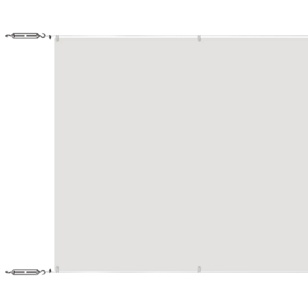 Vidaxl Luifel vertikal 140 x 800 cm Oxford Stoff weiß
