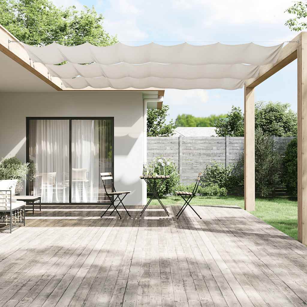 Vidaxl Luifel vertikal 140 x 800 cm Oxford Stoff weiß