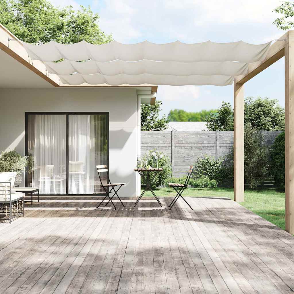 Vidaxl Luifel vertikal 180 x 800 cm Oxford Stoff weiß