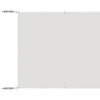 Vidaxl Luifel vertikal 180x1000 cm Oxford Stoff weiß