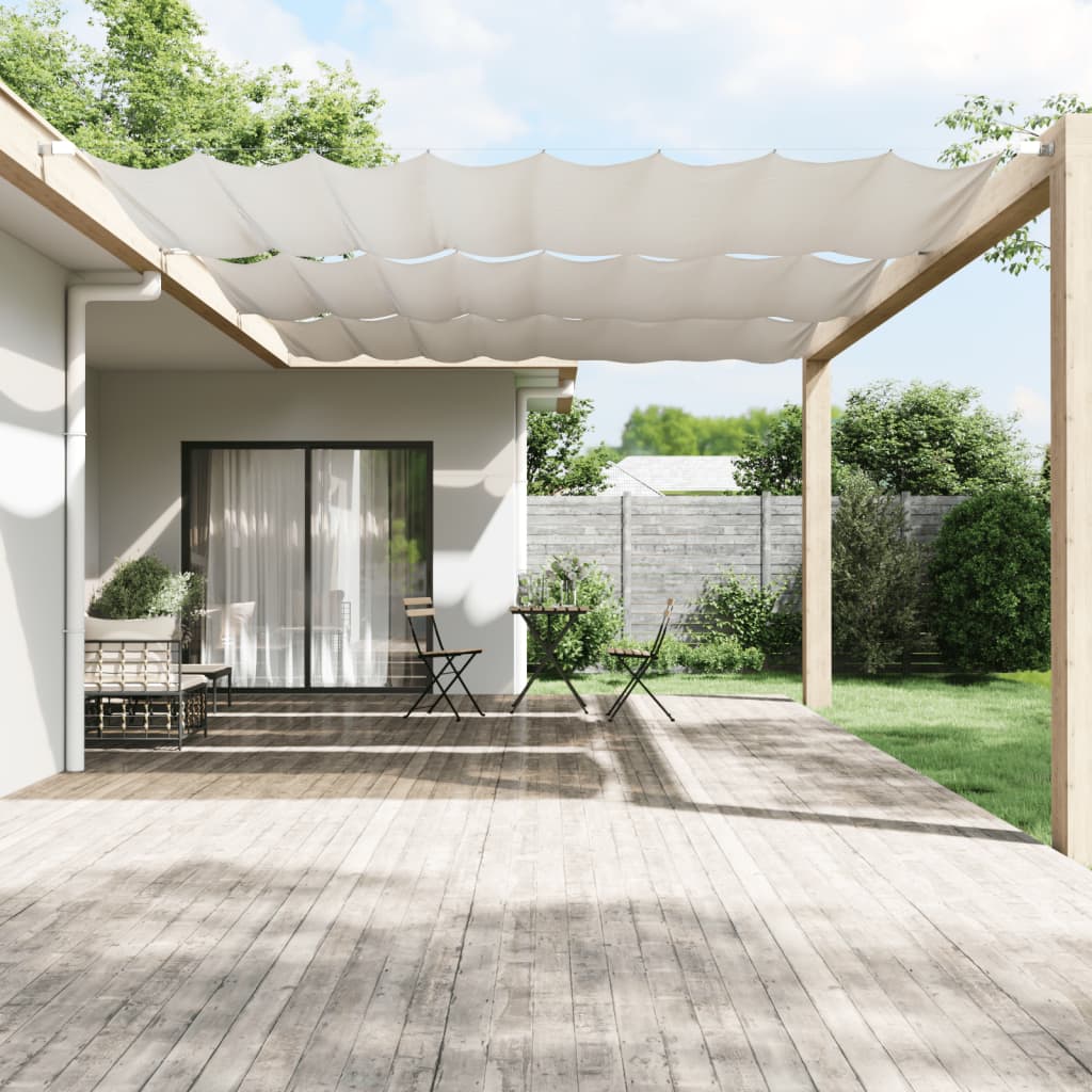 Vidaxl Luifel Vertikal 200x420 cm Oxford Stoff weiß