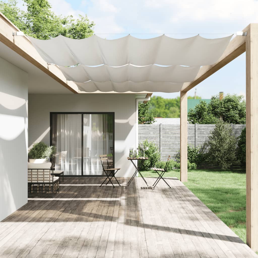 Vidaxl Luifel Vertikal 250x270 cm Oxford Stoff weiß