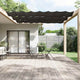 Vidaxl Luifel vertikal 60 x 600 cm Oxford Stoffanthrazit -gelöscht