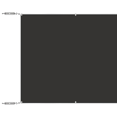 Vidaxl Luifel vertikal 100x1000 cm Oxford Fabric Anthrazit -geläutet
