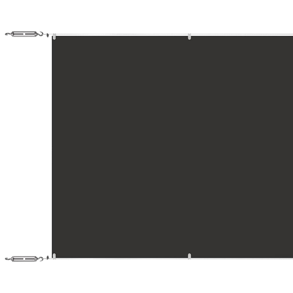 Vidaxl Luifel vertikal 100x1200 cm Oxford Stoffanthrazit -gelöscht