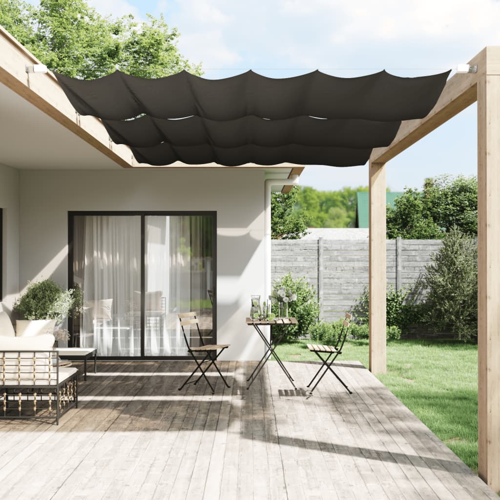 Vidaxl Luifel vertikal 140 x 270 cm Oxford -Stoff -Anthrazit -Gelenke