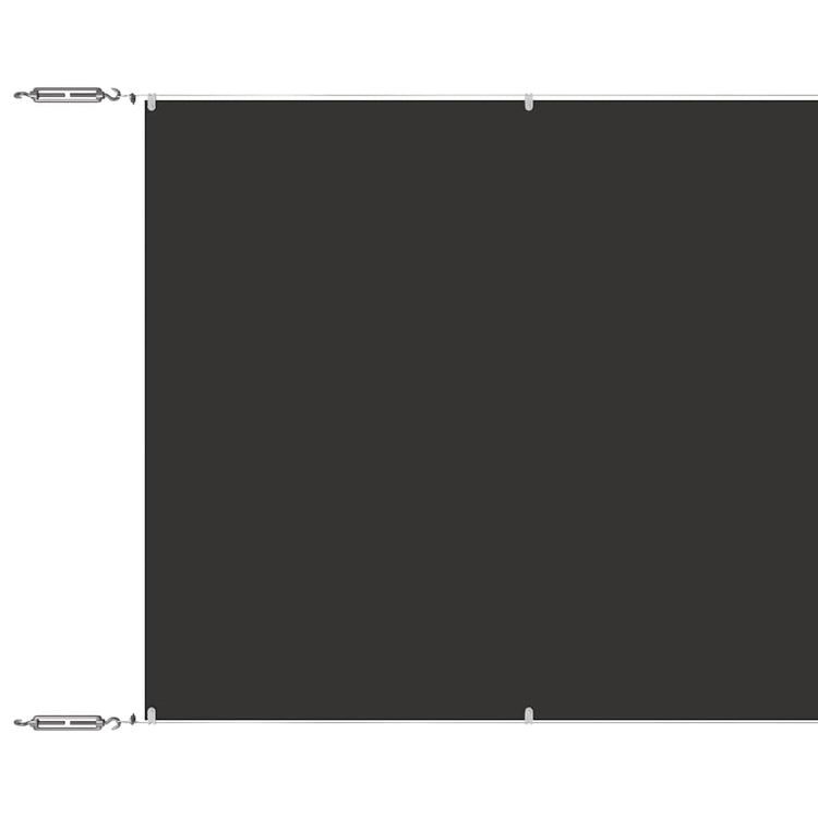 Vidaxl Luifel vertikal 140 x 600 cm Oxford Stoffanthrazit -gelöscht