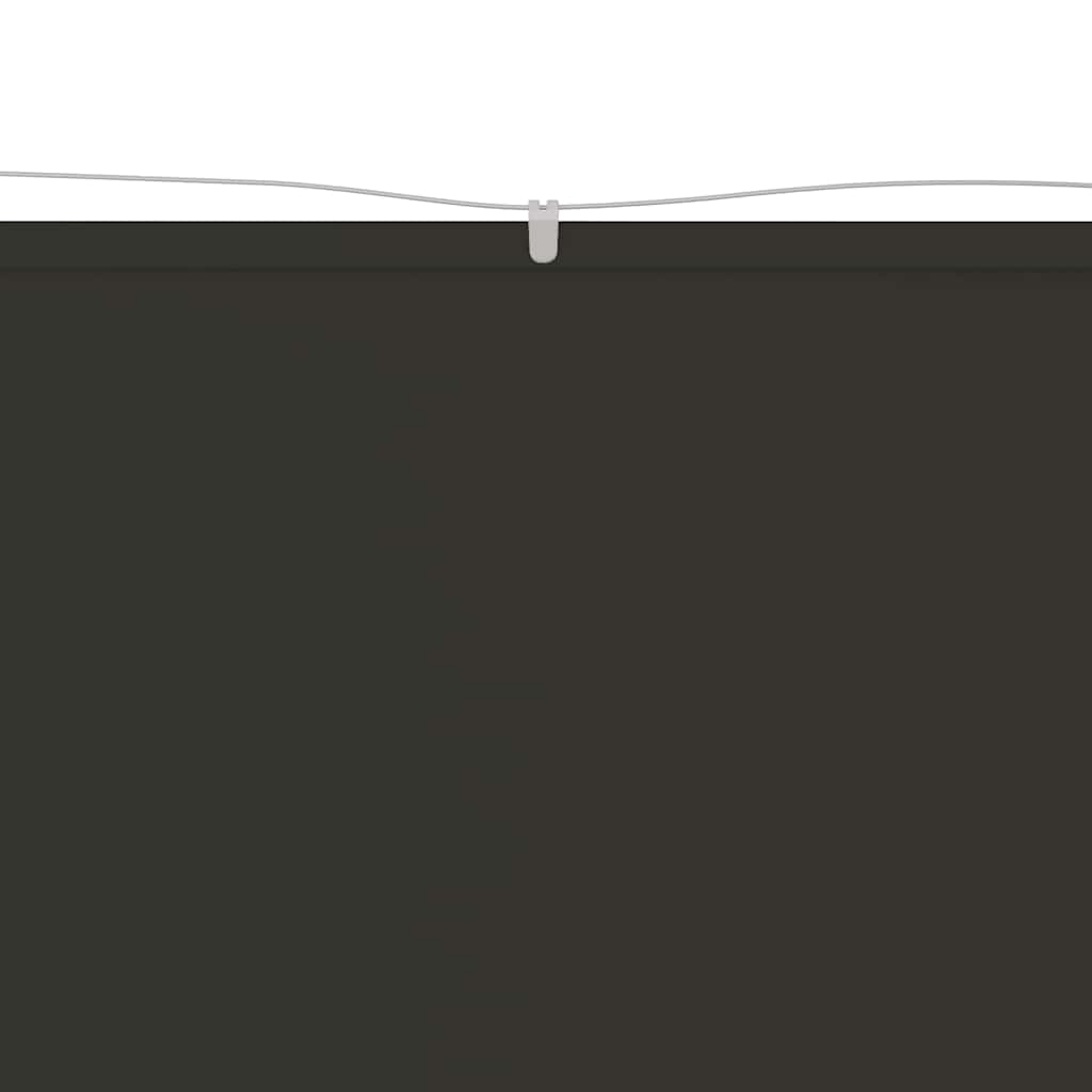 Vidaxl Luifel vertikal 140 x 800 cm Oxford Fabric Anthrazit -geläutet