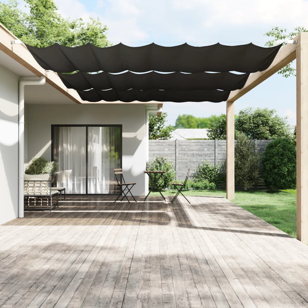 Vidaxl Luifel vertikal 200x420 cm Oxford Fabric Anthrazit -gelöscht