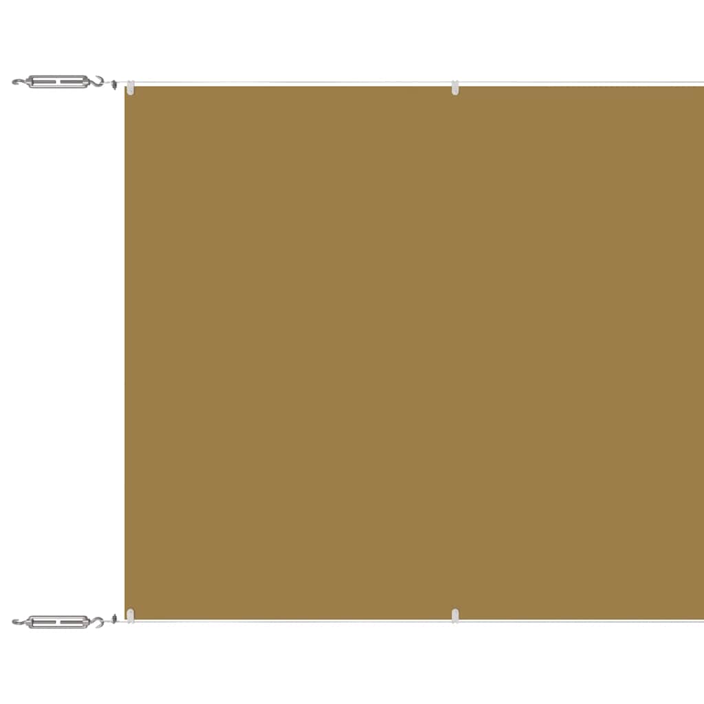 Vidaxl Luifel Vertikal 60x1200 cm Oxford Stoff Beige