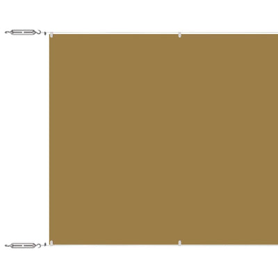 Vidaxl Luifel Vertikal 60x1200 cm Oxford Stoff Beige