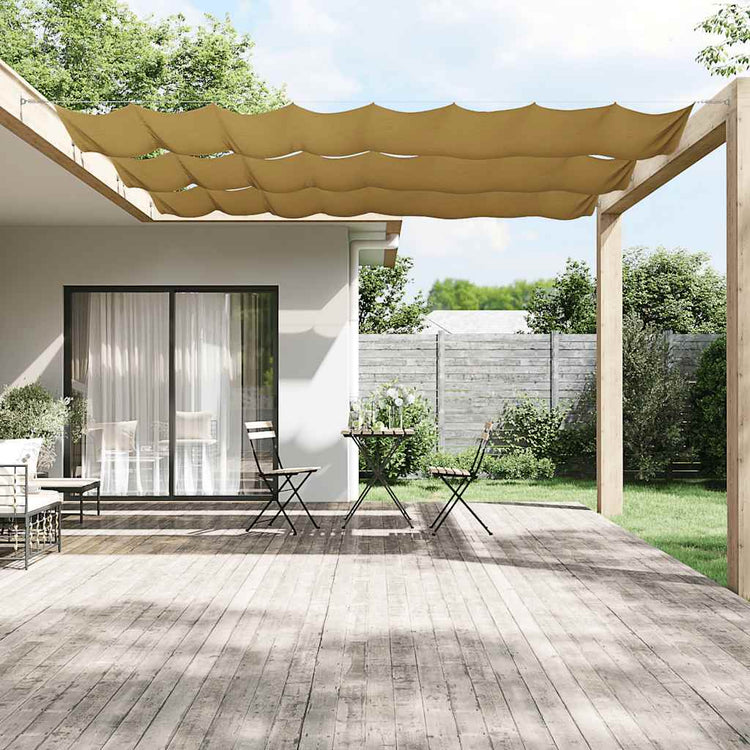 Vidaxl Luifel Vertikal 60x1200 cm Oxford Stoff Beige