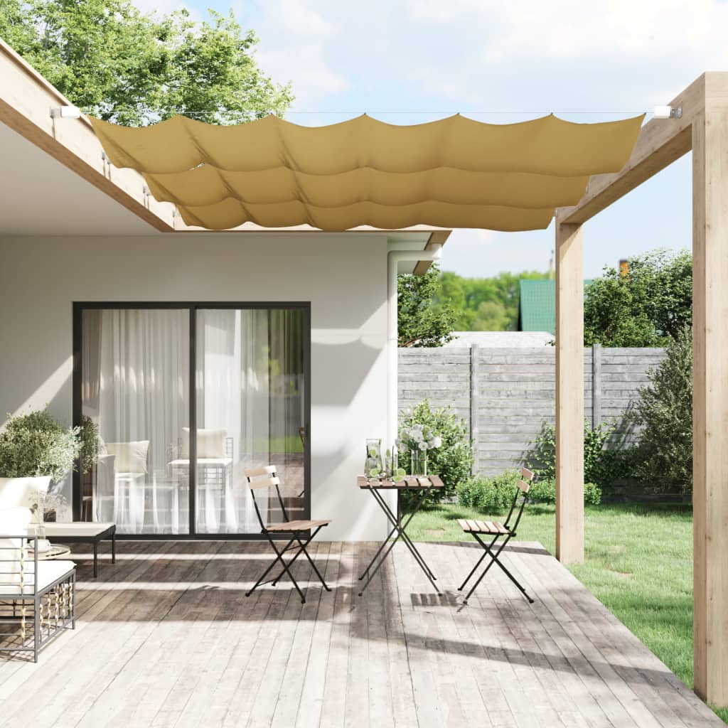 Vidaxl Luifel Vertikal 100x270 cm Oxford Stoff Beige