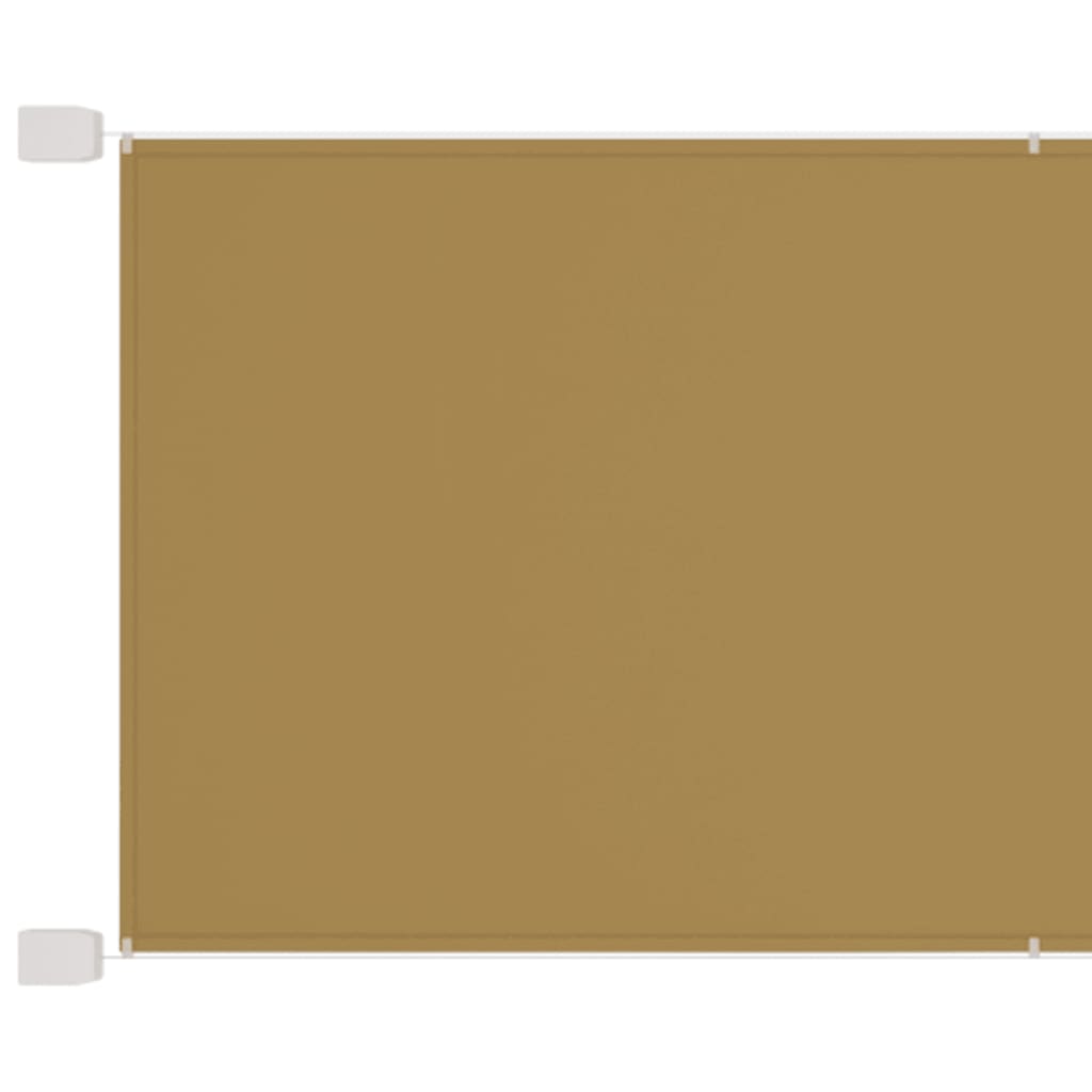 Vidaxl Luifel Vertikal 100x420 cm Oxford Stoff Beige