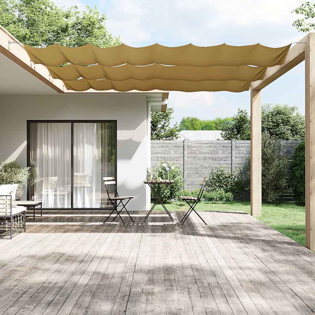 Vidaxl Luifel vertikal 140x1200 cm Oxford Stoff Beige