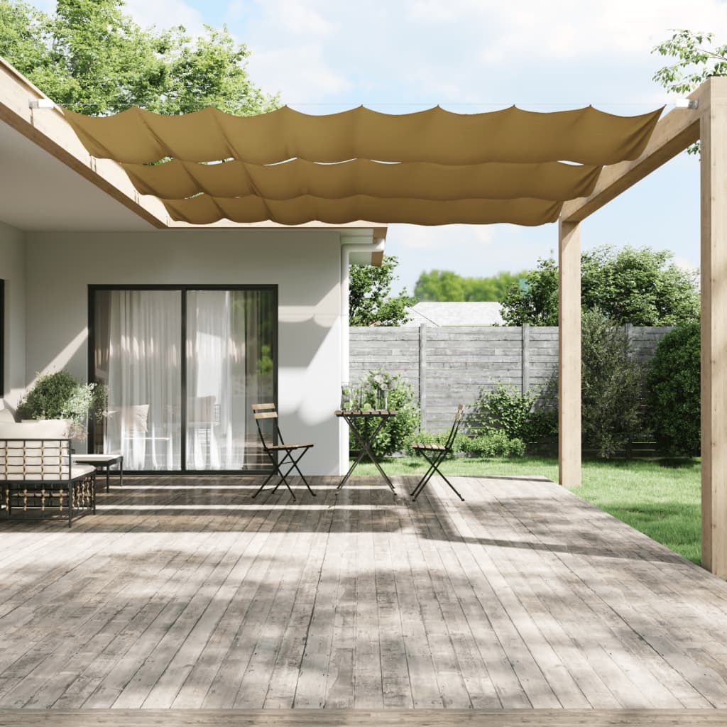 Vidaxl Luifel Vertikal 180 x 360 cm Oxford Stoff Beige