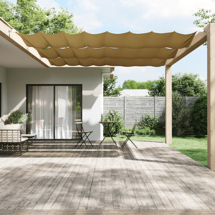 Vidaxl Luifel Vertikal 180 x 600 cm Oxford Stoff Beige
