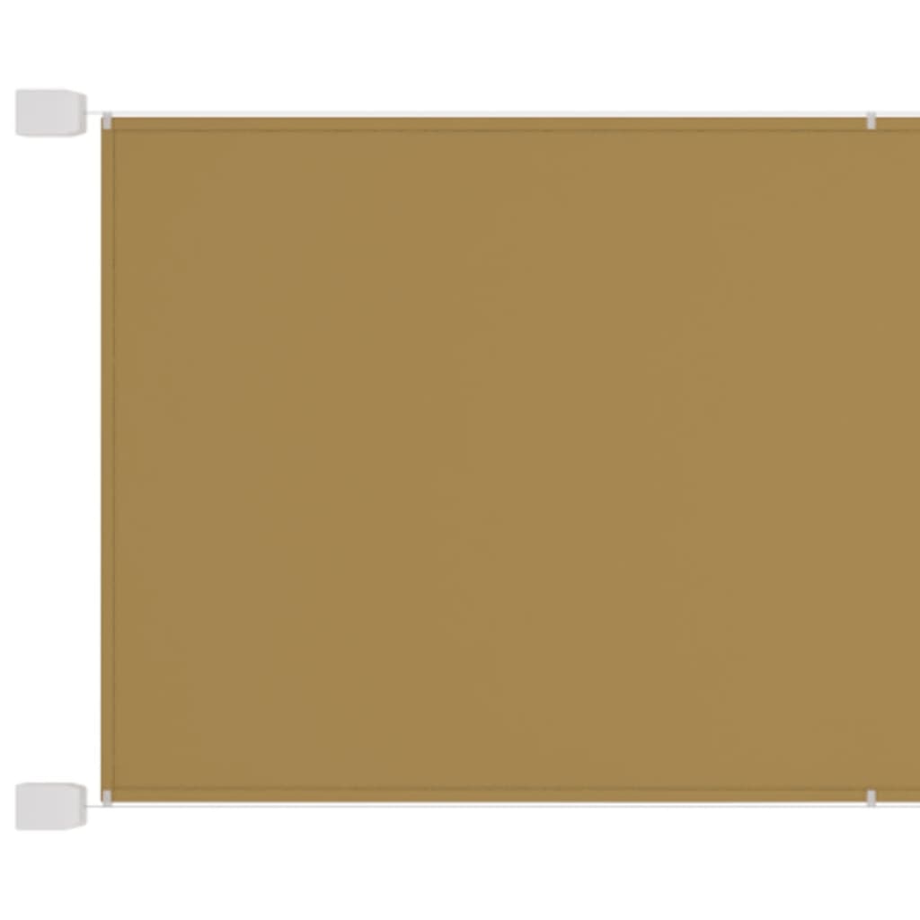 Vidaxl Luifel Vertikal 180 x 1200 cm Oxford Stoff Beige