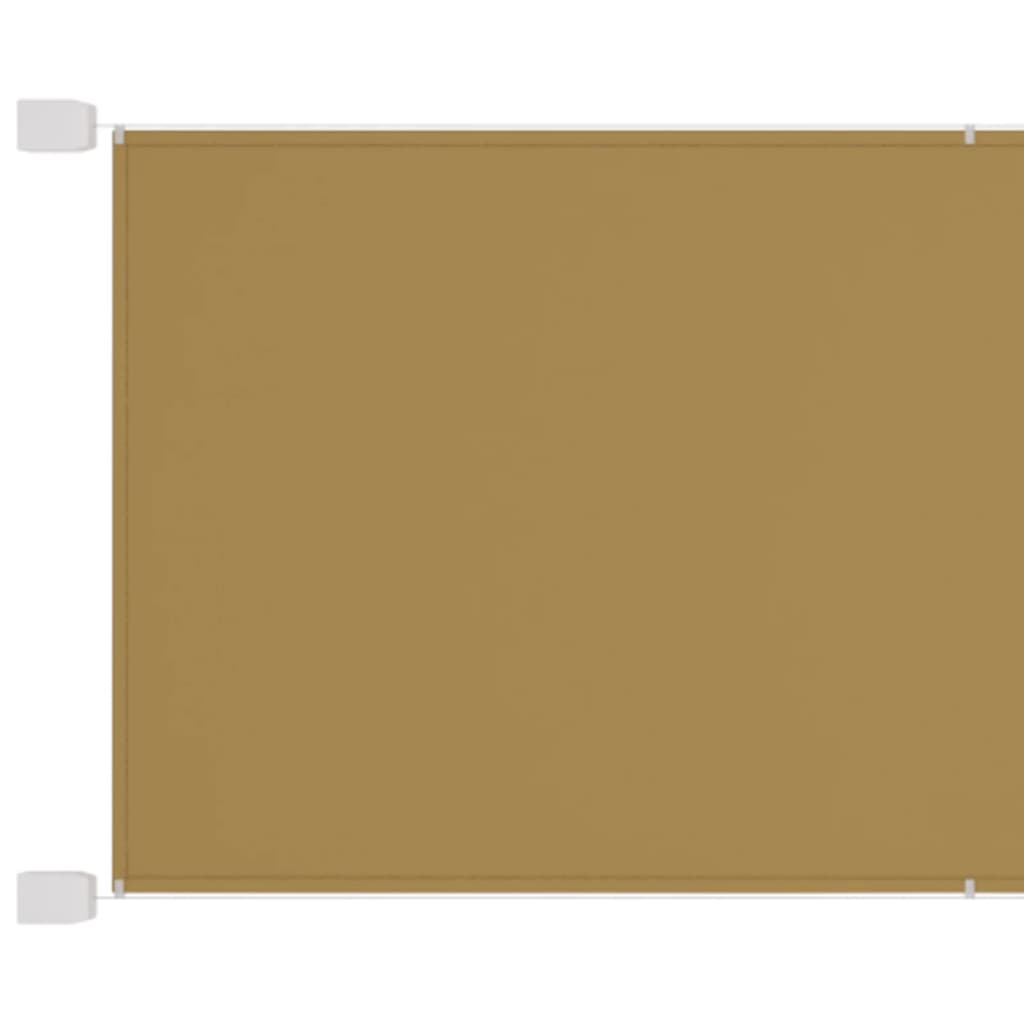Vidaxl Luifel Vertikal 200x420 cm Oxford Stoff Beige