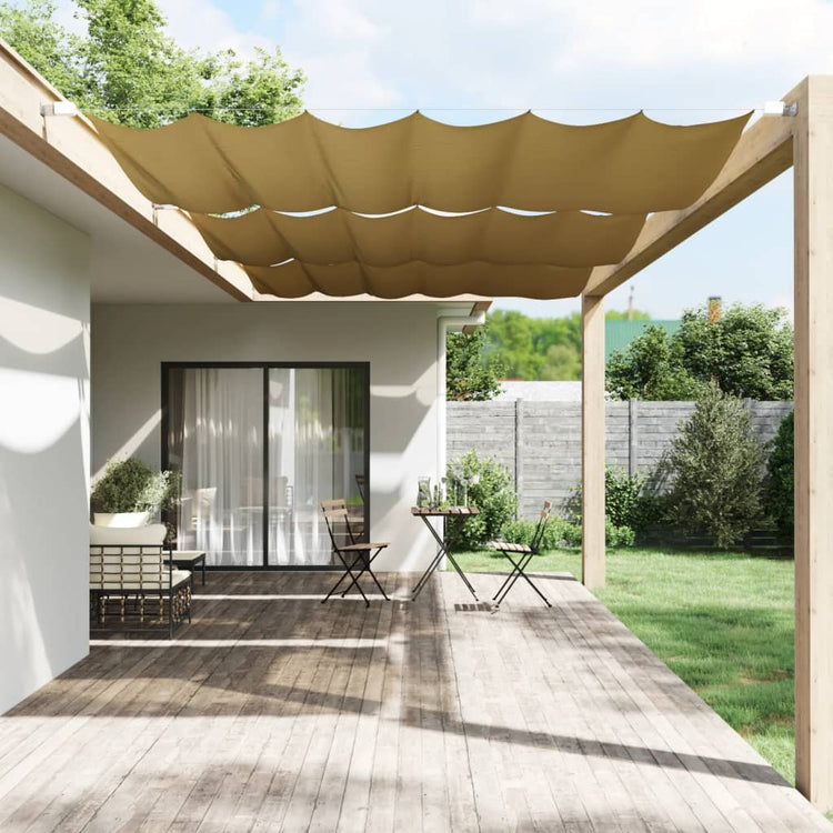 Vidaxl Luifel Vertikal 250x270 cm Oxford Stoff Beige