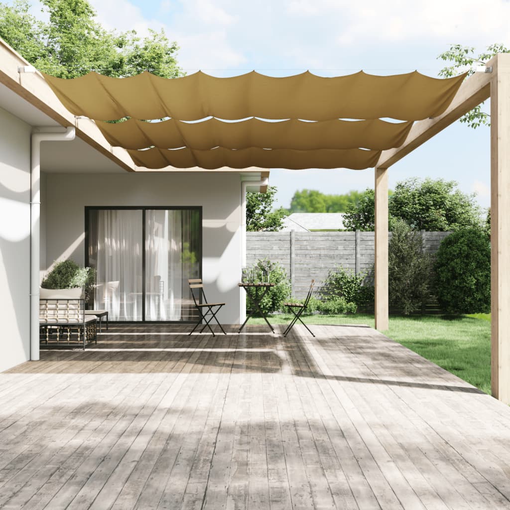 Vidaxl Luifel Vertikal 250 x 360 cm Oxford Stoff Beige