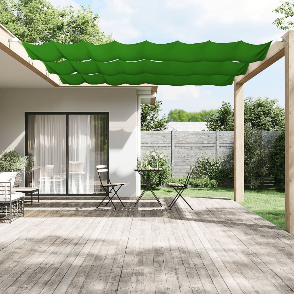 Vidaxl Luifel vertikal 60x420 cm Oxford Stoff hellgrün
