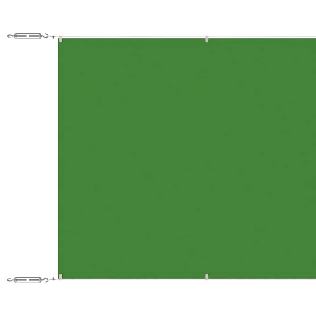 Vidaxl Luifel vertikal 100x600 cm Oxford Stoff hellgrün