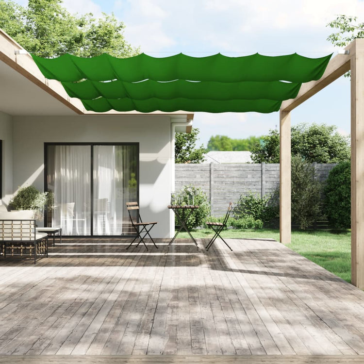 Vidaxl Luifel vertikal 140 x 360 cm Oxford Stoff hellgrün