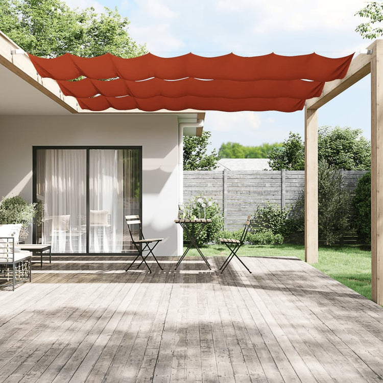 Vidaxl Luifel Vertikal 60x420 cm Oxford Fabric Terracotta -Colored
