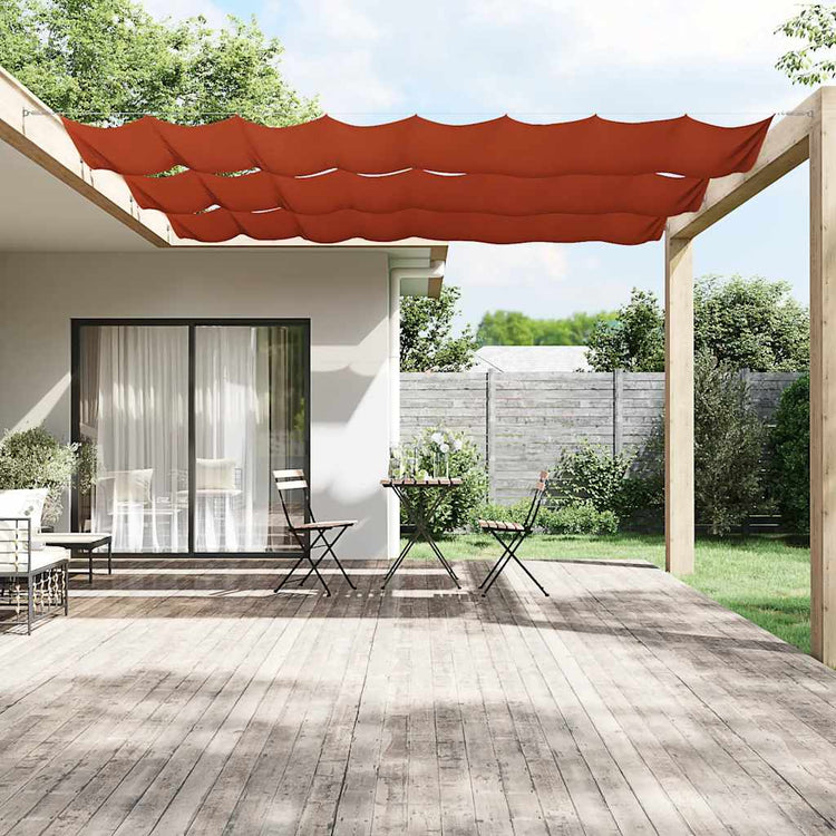 Vidaxl Luifel Vertikal 60x800 cm Oxford Fabric Terracotta -Colored