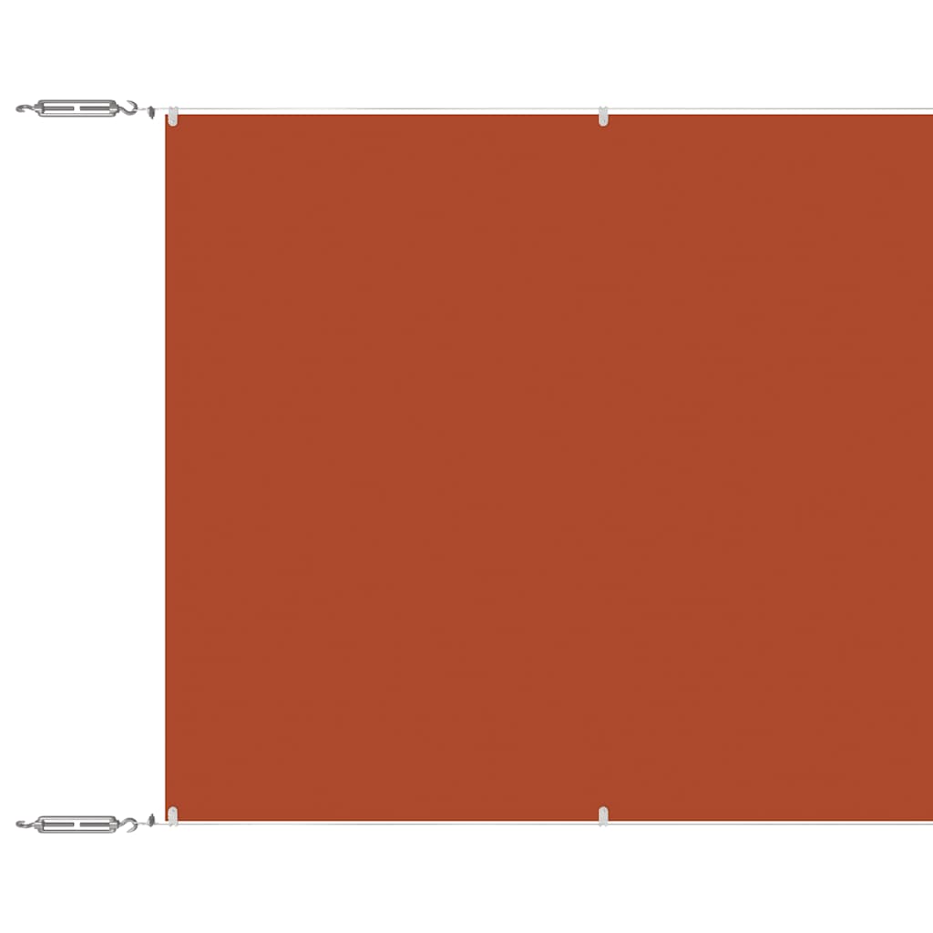 Vidaxl Luifel vertikal 100x800 cm Oxford Fabric Terracotta -Colored