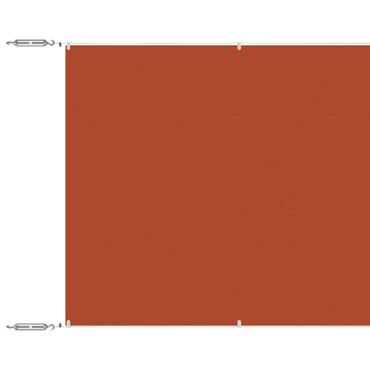 Vidaxl Luifel vertikal 100x1000 cm Oxford Fabric Terracotta -Colored
