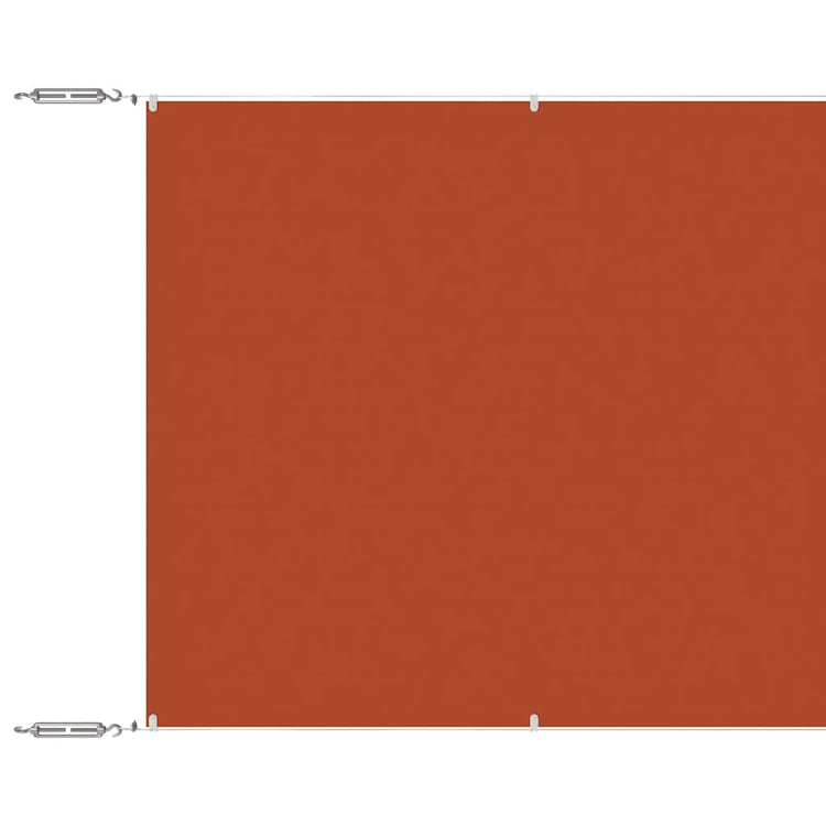 Vidaxl Luifel Vertikal 100x1200 cm Oxford Fabric Terracotta -Colored