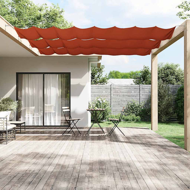 Vidaxl Luifel vertikal 140 x 800 cm Oxford Fabric Terracotta -Colored