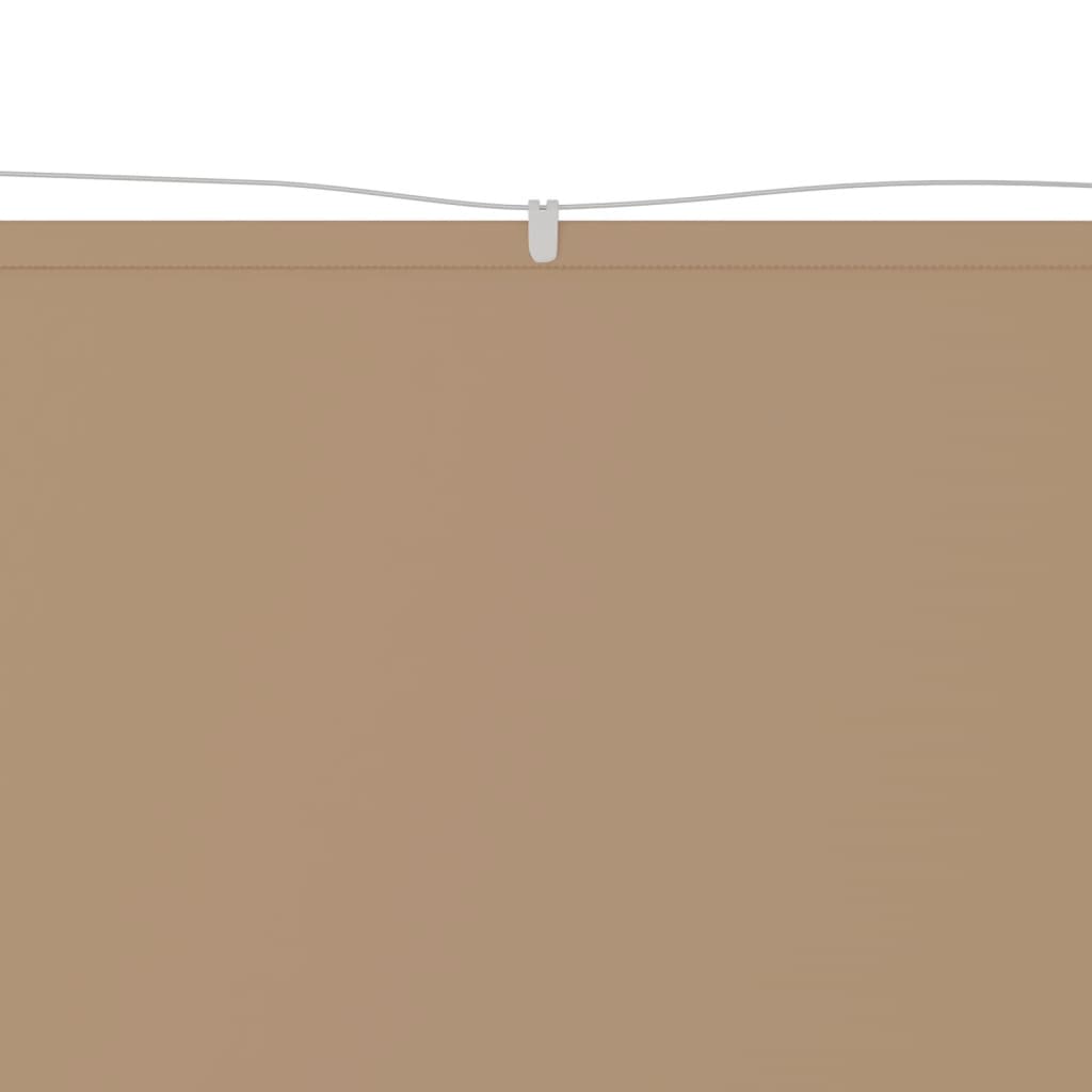 Vidaxl Luifel Vertikal 60x420 cm Oxford Stofftaupe