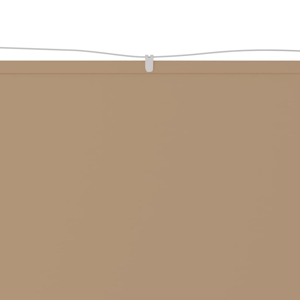 Vidaxl Luifel Vertikal 60x600 cm Oxford Stofftaupe