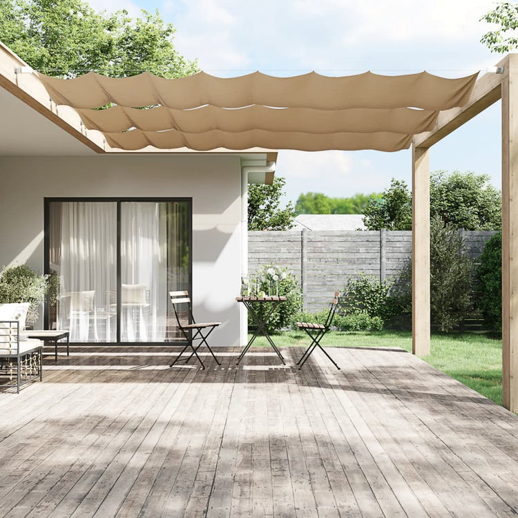Vidaxl Luifel Vertikal 60x600 cm Oxford Stofftaupe