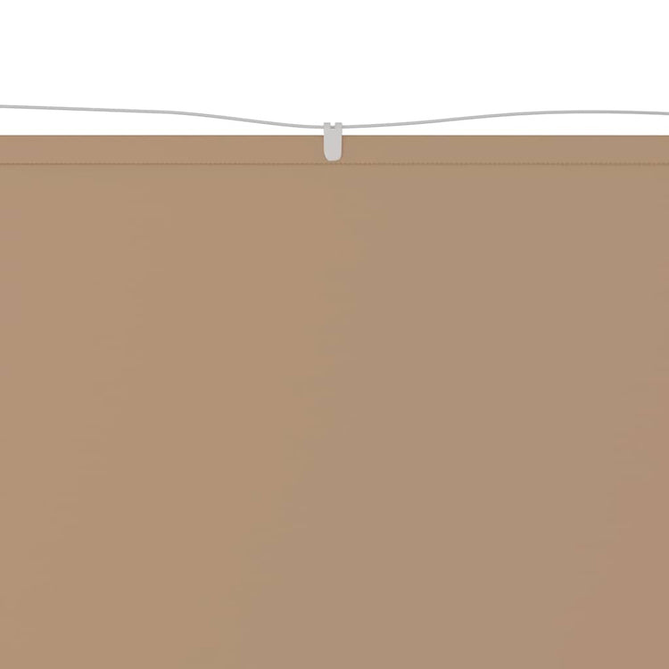 Vidaxl Luifel Vertikal 60x1000 cm Oxford Stofftaupe