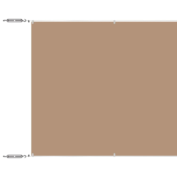 Vidaxl Luifel Vertikal 60x1200 cm Oxford Stofftaupe