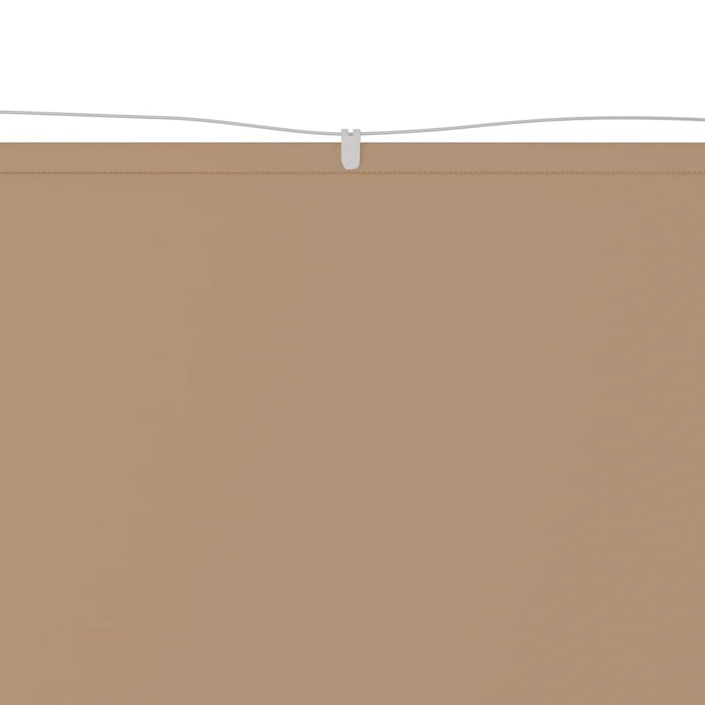 Vidaxl Luifel Vertikal 60x1200 cm Oxford Stofftaupe