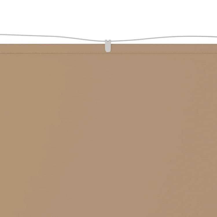Vidaxl Luifel Vertikal 60x1200 cm Oxford Stofftaupe