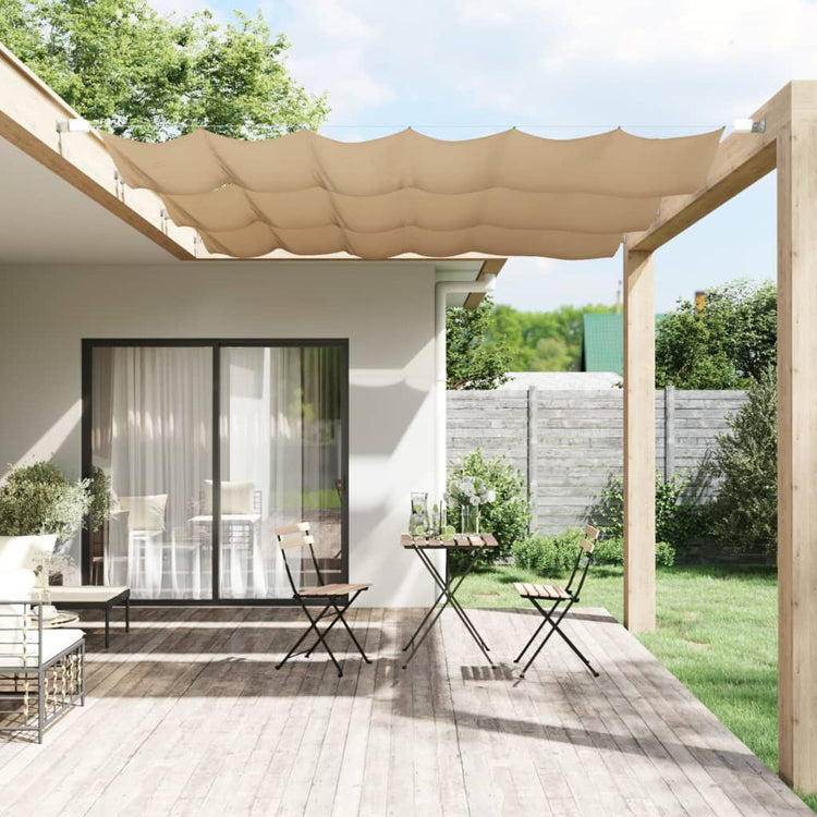 Vidaxl Luifel Vertikal 100x270 cm Oxford Stofftaupe