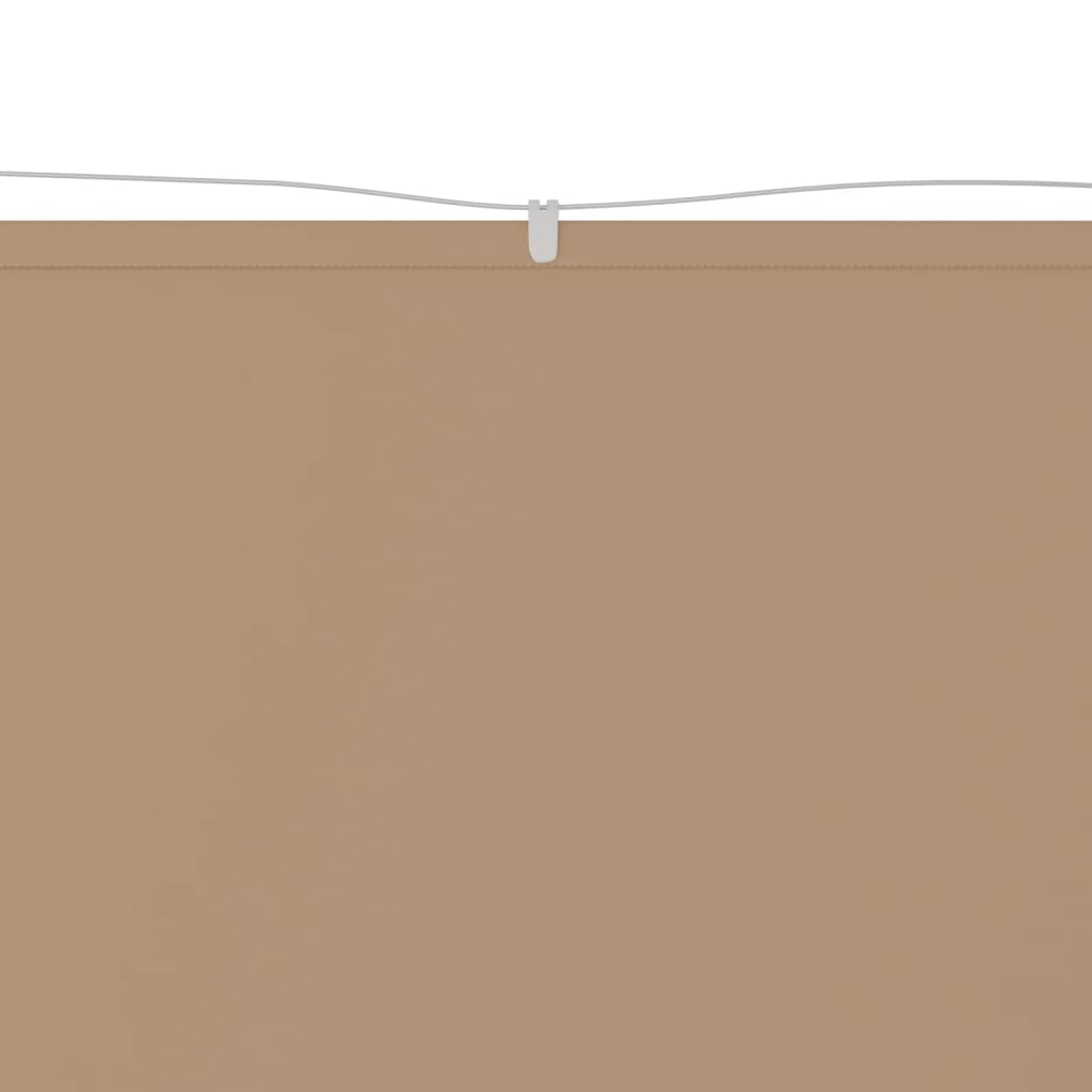 Vidaxl Luifel vertikal 100x600 cm Oxford Stofftaupe