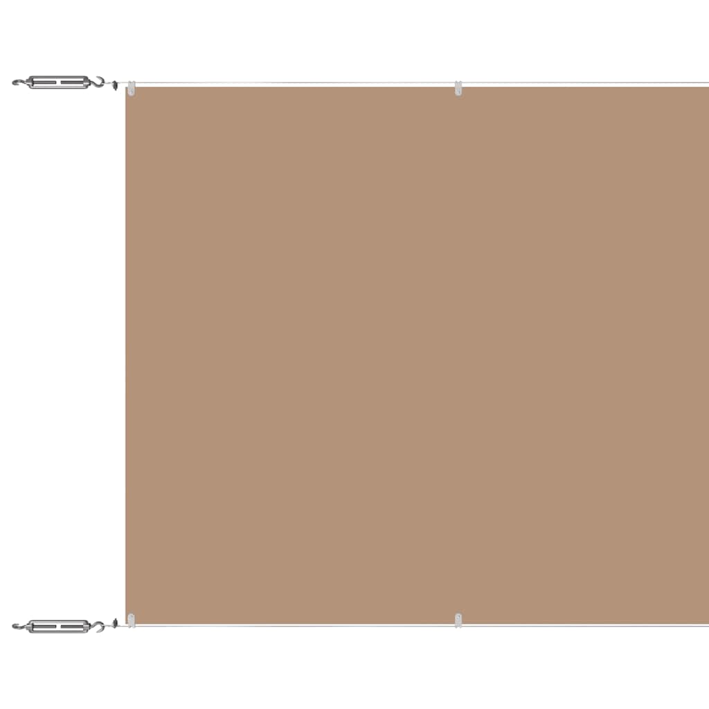 Vidaxl Luifel Vertikal 100x100 cm Oxford Stofftaupe