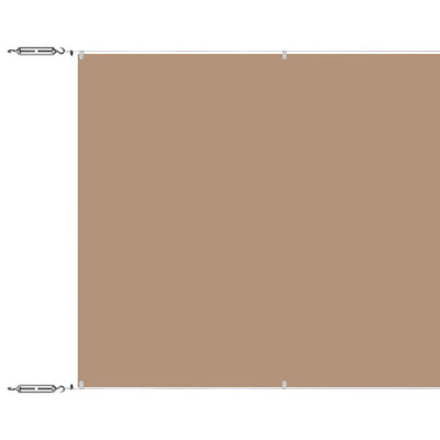 Vidaxl Luifel Vertikal 100x100 cm Oxford Stofftaupe